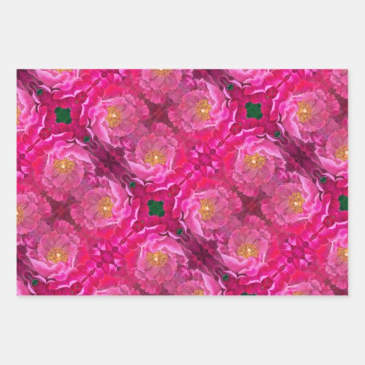 Geschenkpapier Pink Cactus Rose (Vorderseite 3)