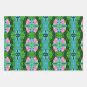 Geschenkpapier Pink Wasserfarbe Lotus (Vorderseite 3)