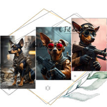 Geschenkpapier Pinscher Steampunk Ausgabe Annick
