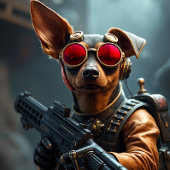 Geschenkpapier Pinscher Steampunk Ausgabe Annick Set