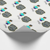 Geschenkpapier Polizistin (Ecke)