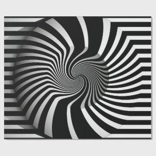 Geschenkpapier - psychedelische Kunst Spiralförmig