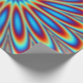 Geschenkpapier - psychedelische Kunstblume (Ecke)