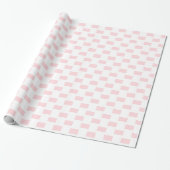 Geschenkpapier Rosa & Weiß gestreift quadratisch (Ungerollt)