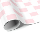 Geschenkpapier Rosa & Weiß gestreift quadratisch (Rolleneckpunkt)