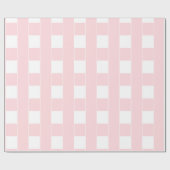 Geschenkpapier Rosa & Weiß gestreift quadratisch (Flach)