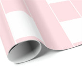 Geschenkpapier Rosa & Weiß gestreift quadratisch (Rolleneckpunkt)