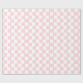 Geschenkpapier Rosa & Weiß kariert Quadrat (Flach)