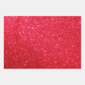 Geschenkpapier: Rot, Rosa und Grün Glitzer Geschenkpapier Set (Vorderseite)