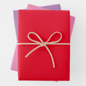 Geschenkpapier, rot, rosa, violett geschenkpapier set (Beispiel)