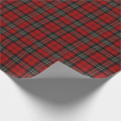 Geschenkpapier - Roter Tartan Macpherson Clan (Ecke)