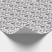 Geschenkpapier Rustikales Wald Winter Boho (Ecke)