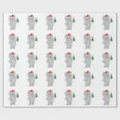 Geschenkpapier/Santa-Elefant Geschenkpapier (Flach)
