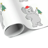 Geschenkpapier/Santa-Elefant Geschenkpapier (Rolleneckpunkt)