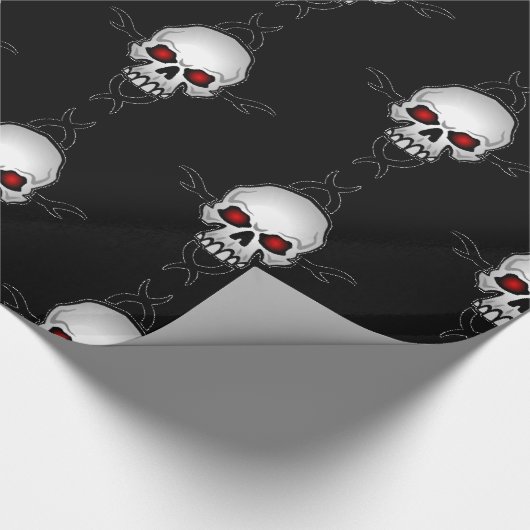 Geschenkpapier Schädel (Ecke)