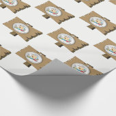 Geschenkpapier Schild Mann (Ecke)