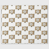 Geschenkpapier Schild Mann (Flach)