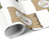 Geschenkpapier Schild Mann (Rolleneckpunkt)
