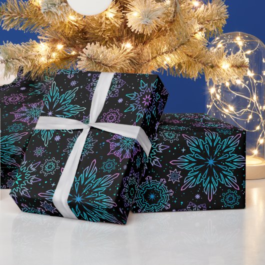 Geschenkpapier "Schneeflocken" (Feiertage)