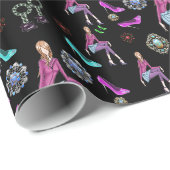 Geschenkpapier Schuhe (Rolleneckpunkt)