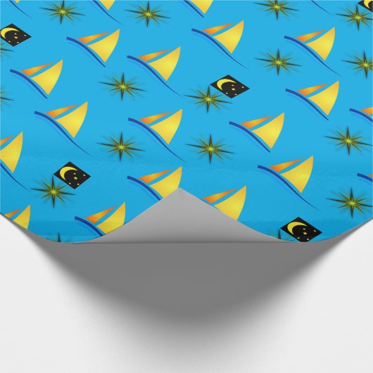 Geschenkpapier Segelboote (Ecke)