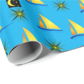 Geschenkpapier Segelboote (Rolleneckpunkt)