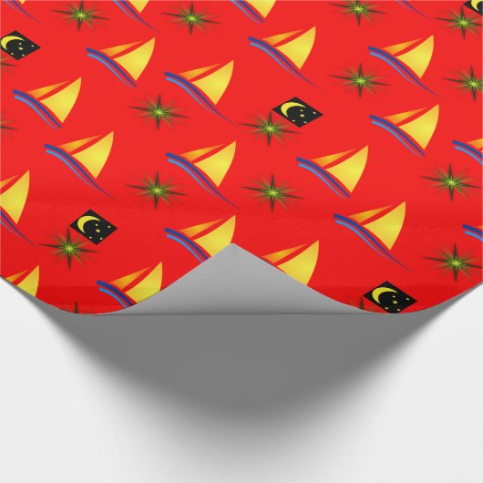 Geschenkpapier Segelboote (Ecke)
