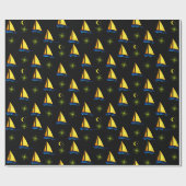 Geschenkpapier Segelboote (Flach)