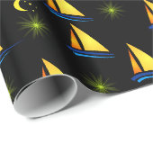 Geschenkpapier Segelboote (Rolleneckpunkt)