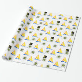 Geschenkpapier Segelboote (Ungerollt)
