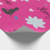 Geschenkpapier | Selbstwert-Lotus-Blumenmuster (Ecke)