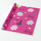 Geschenkpapier | Selbstwert-Lotus-Blumenmuster (Ungerollt)
