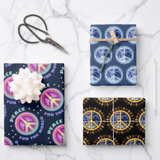 ☮ GESCHENKPAPIER SET (Vorderseite)