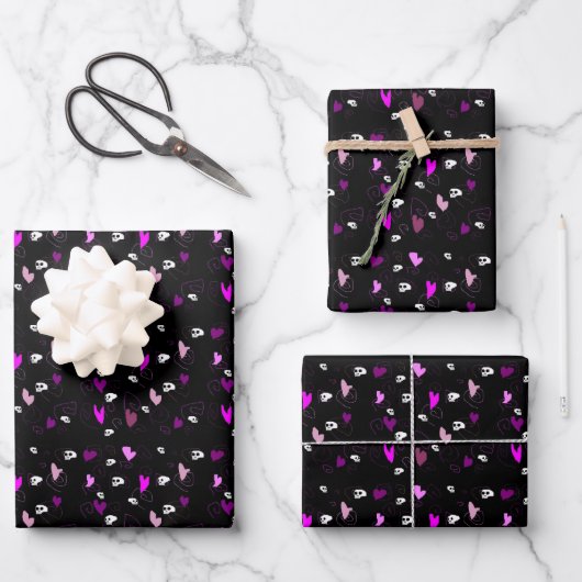 Geschenkpapier-Set mit 3 flachen Bögen Geschenkpapier Set (Vorderseite)