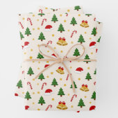 Geschenkpapier-Set mit 3 flachen Bögen Geschenkpapier Set (Beispiel)