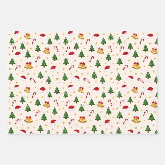 Geschenkpapier-Set mit 3 flachen Bögen Geschenkpapier Set (Vorderseite)
