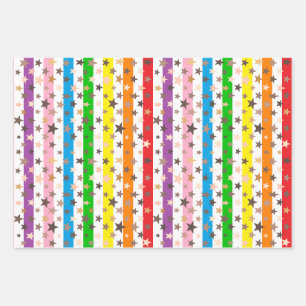 Geschenkpapier-Set mit 3 flachen Bögen Geschenkpapier Set
