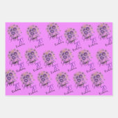 Geschenkpapier-Set mit 3 flachen Bögen Geschenkpapier Set (Vorderseite 2)