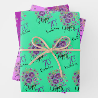 Geschenkpapier-Set mit 3 flachen Bögen Geschenkpapier Set