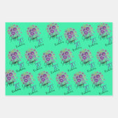 Geschenkpapier-Set mit 3 flachen Bögen Geschenkpapier Set (Vorderseite)