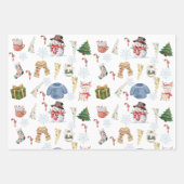 Geschenkpapier-Set mit 3 flachen Bögen Geschenkpapier Set (Vorderseite 2)