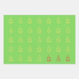 Geschenkpapier-Set mit 3 flachen Bögen Geschenkpapier Set