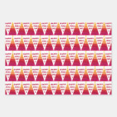 Geschenkpapier-Set mit 3 flachen Bögen Geschenkpapier Set (Vorderseite 2)