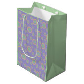 Geschenkpapier-Set mit 3 flachen Bögen Mittlere Geschenktüte (Vorderseite Schrägansicht)