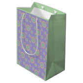 Geschenkpapier-Set mit 3 flachen Bögen Mittlere Geschenktüte (Rückseite Schrägansicht)