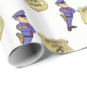 Geschenkpapier Sicherheitsbeamter (Rolleneckpunkt)