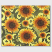 Geschenkpapier Sonnenblume (Flach)