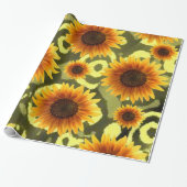 Geschenkpapier Sonnenblume (Ungerollt)