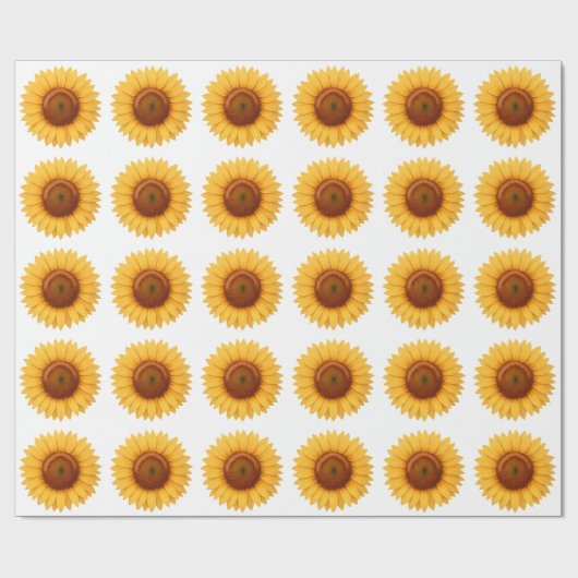 Geschenkpapier - Sonnenblume (Flach)