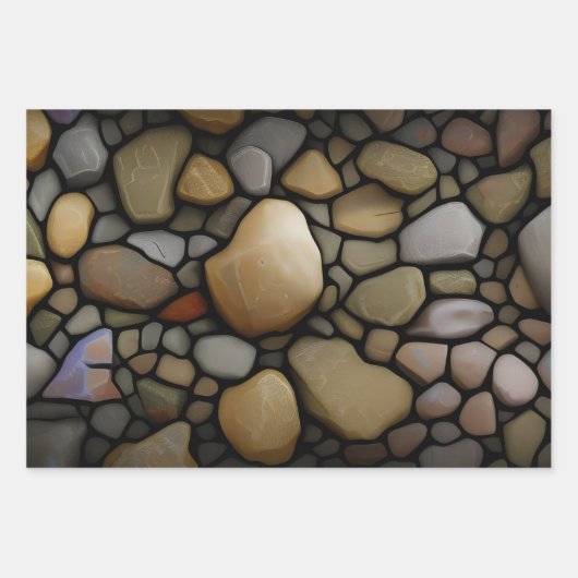 Geschenkpapier - Steine (Vorderseite 3)